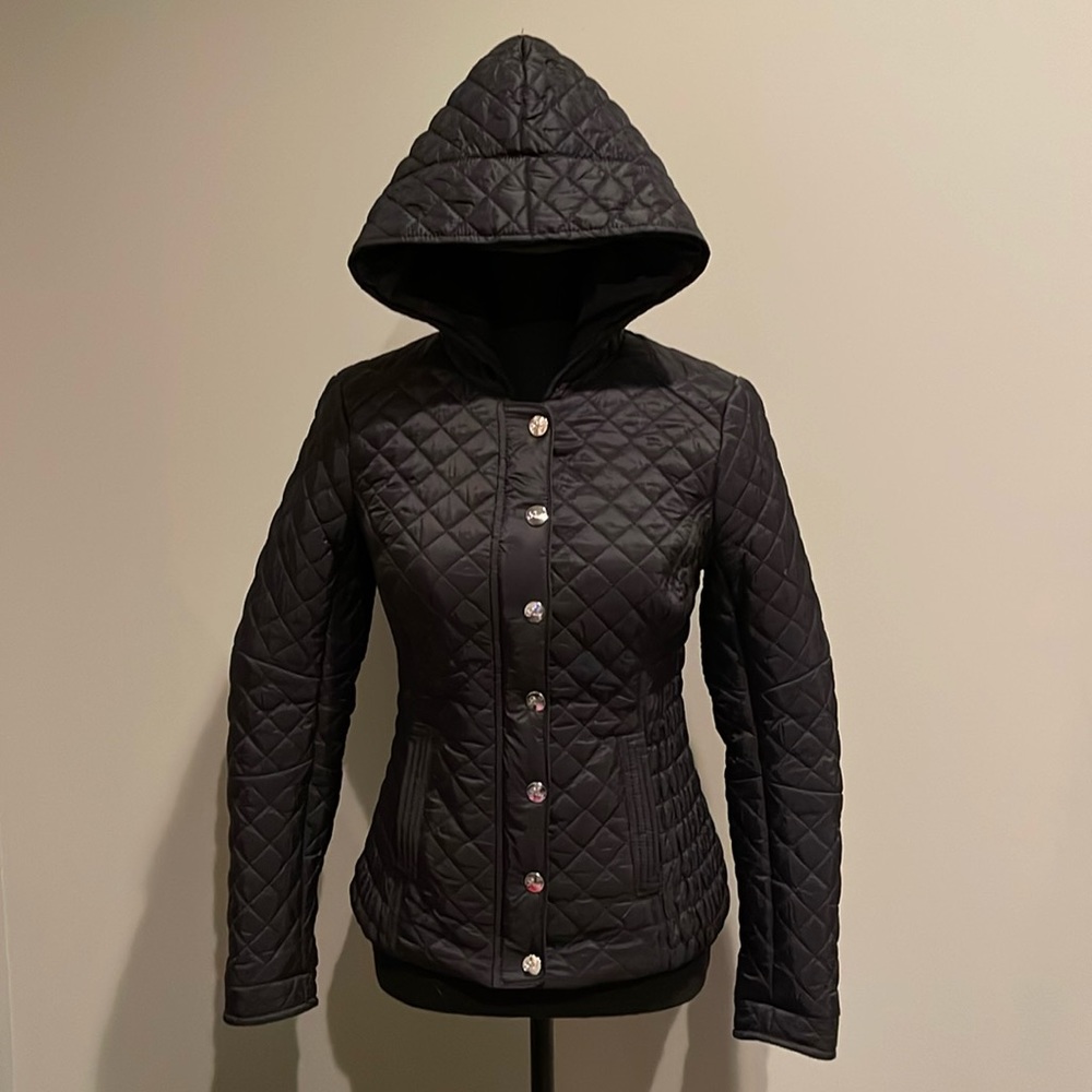 GUESS Black Quilted Jacket.